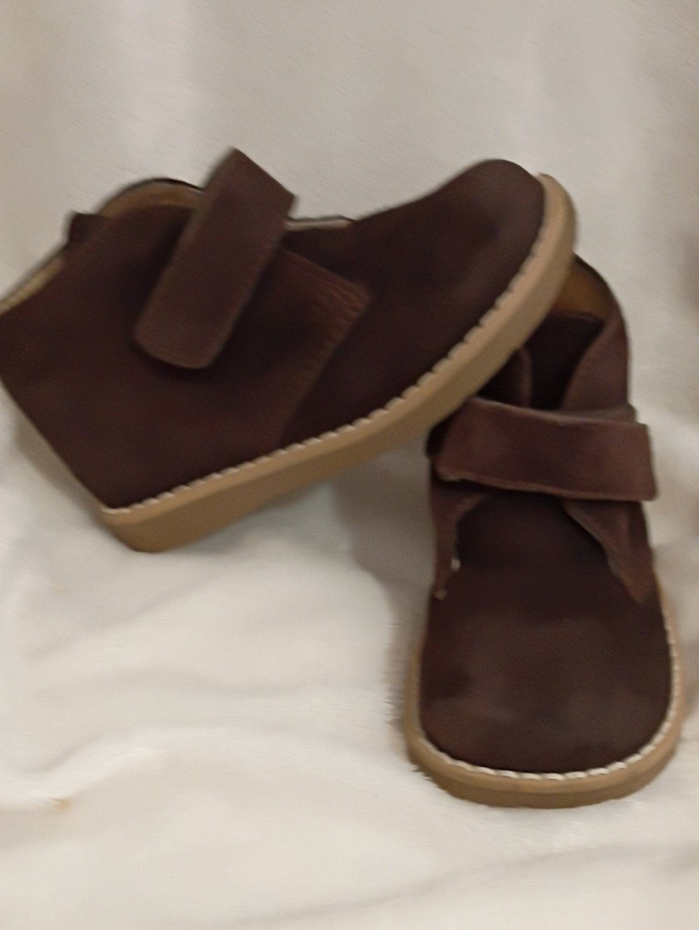 G.H. Bass & Co. Kids Brown Leather Velcro Boots